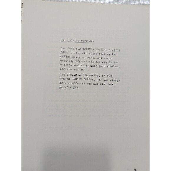 Clarice Doub Tuttle Family Recipe Book Pfafftown, NC Elm Grove United Methodist - Picture 9 of 16